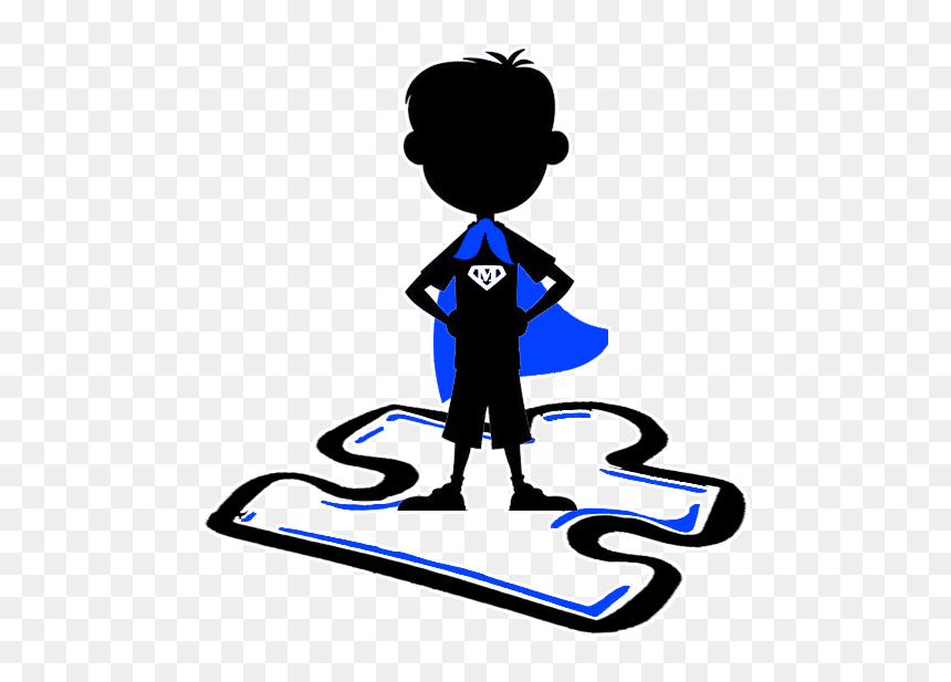 Clip Art Vector Graphics Superhero Silhouette Illustration - Silhouette Superhero Kids Clipart, HD Png Download - superhero silhouette png