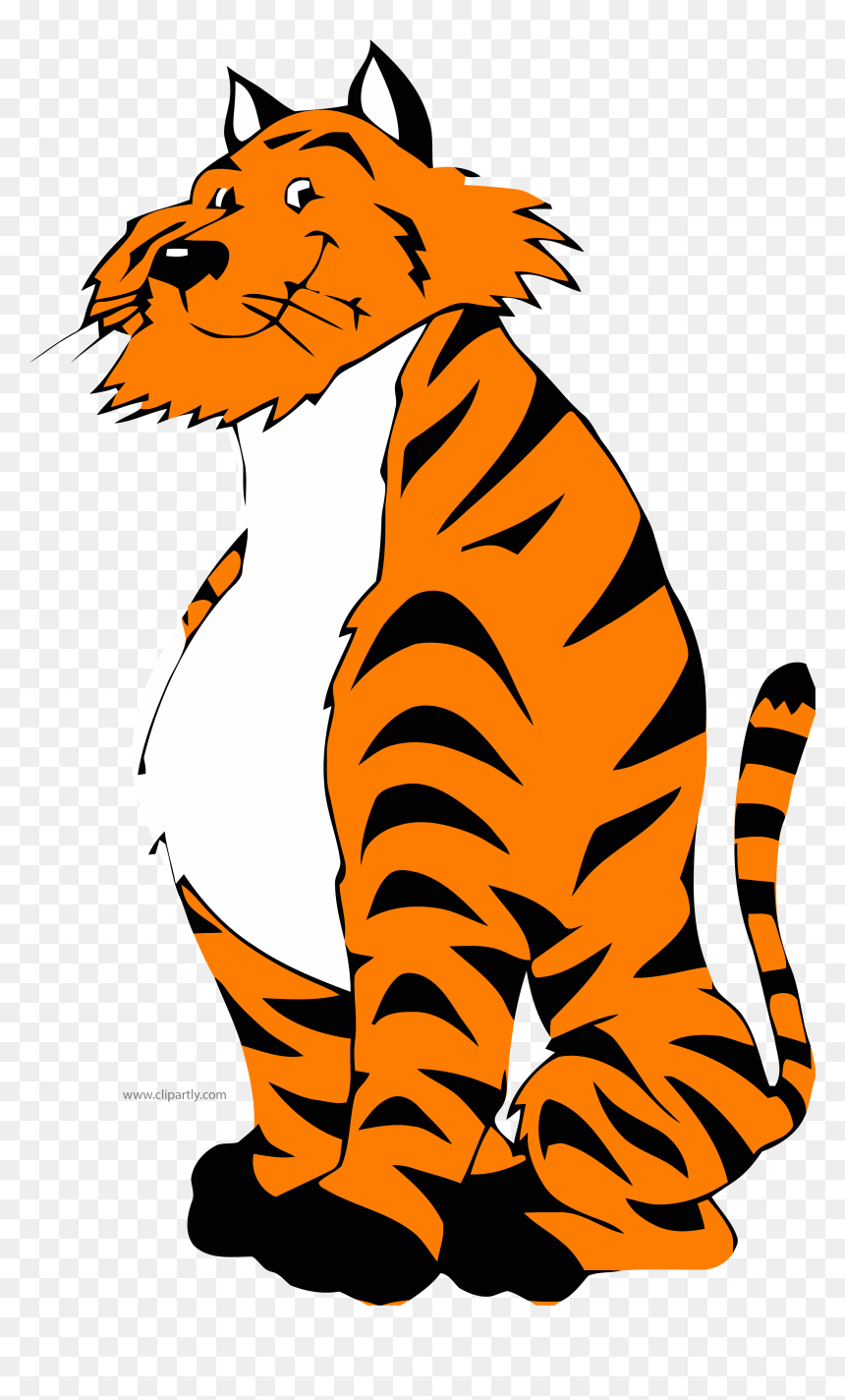 Tiger And Lion Clipart, HD Png Download - cartoon smile png