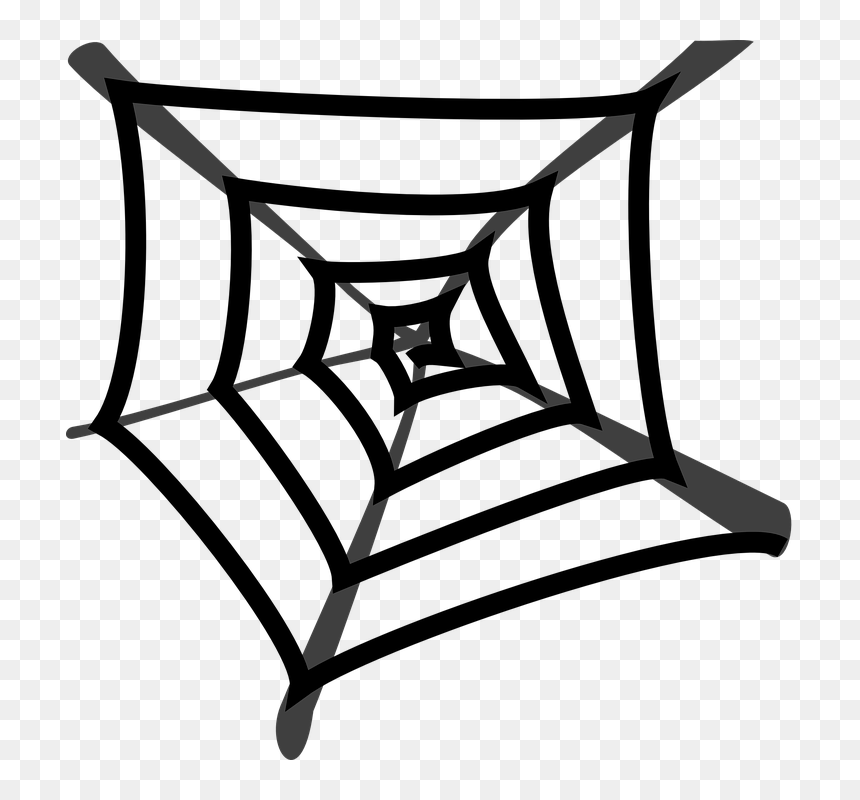 Spider Web Cartoons Png, Transparent Png - cobweb png