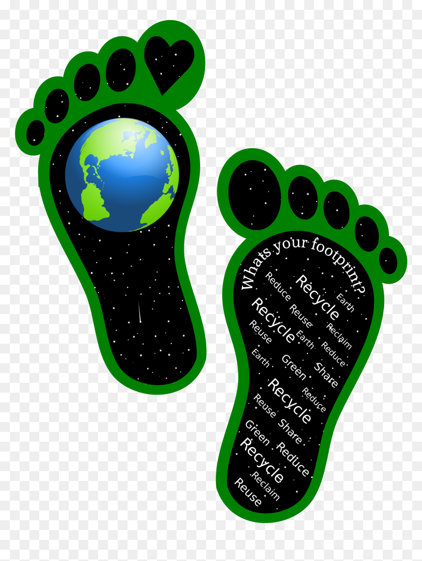 Earth Footprints Clip Arts - Earth Clip Art, HD Png Download - footprints png