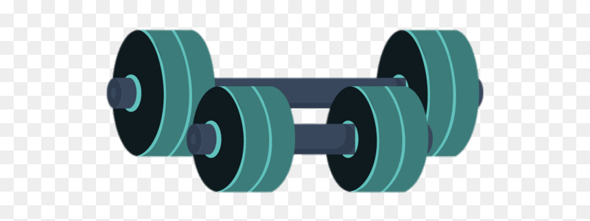 Green Barbells Transparent Png - Clipart Barbells Png, Png Download - weights png