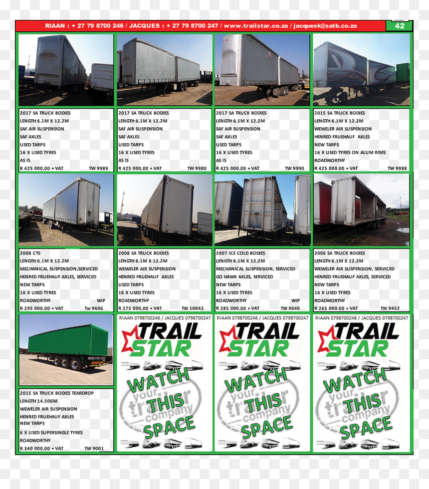 Fruehauf Afrittrailer Afrit Trailord Toptrailer Paramount - Roof, HD Png Download - roof png