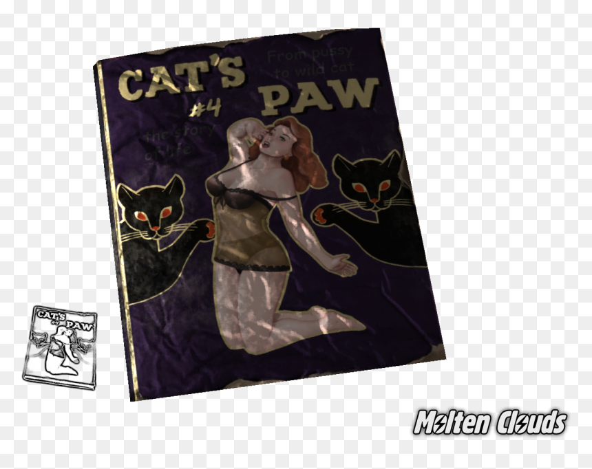 Black Cat, HD Png Download - cat paw png