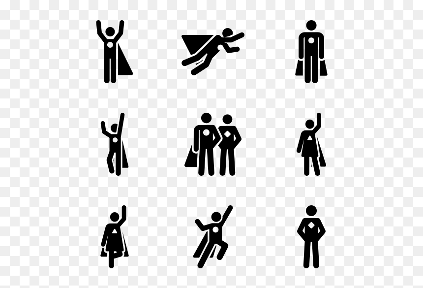 Superhero Silhouette Icon, HD Png Download - superhero silhouette png