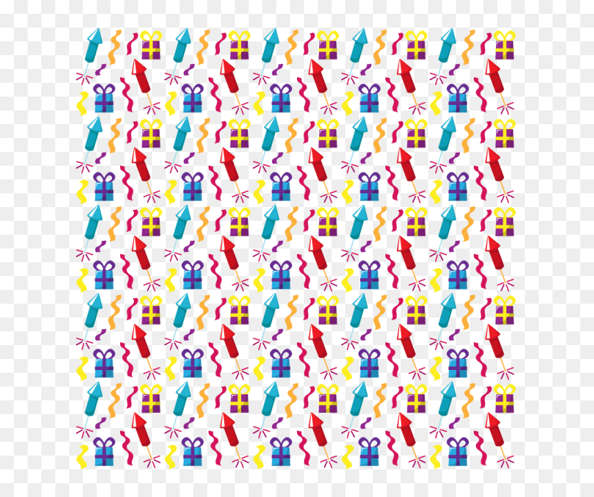 Birthday Background With Air Balloons, Gift, Confetti, HD Png Download - confetti background png