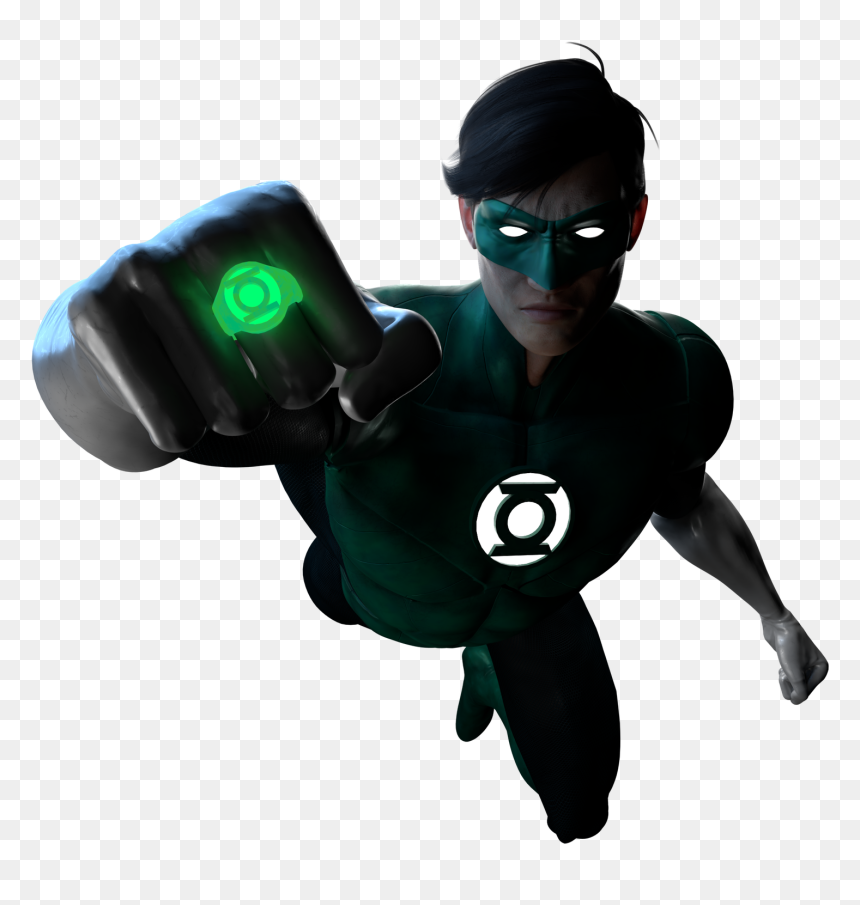 Green Lantern 3d Model Manberg, HD Png Download - green lantern png