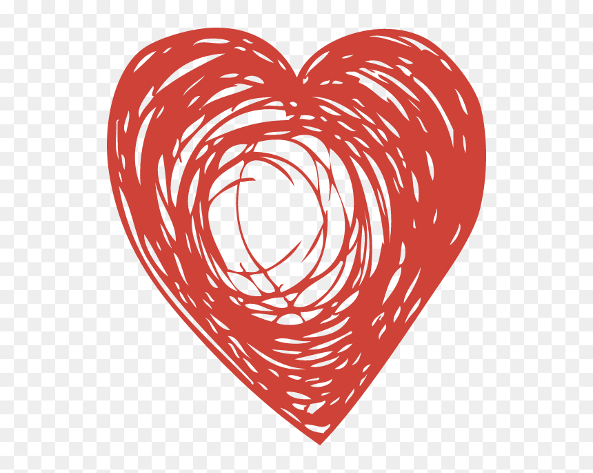 Love Brunch, HD Png Download - drawn heart png