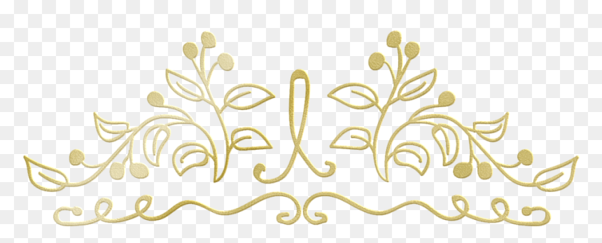 Calligraphy, HD Png Download - gold divider png