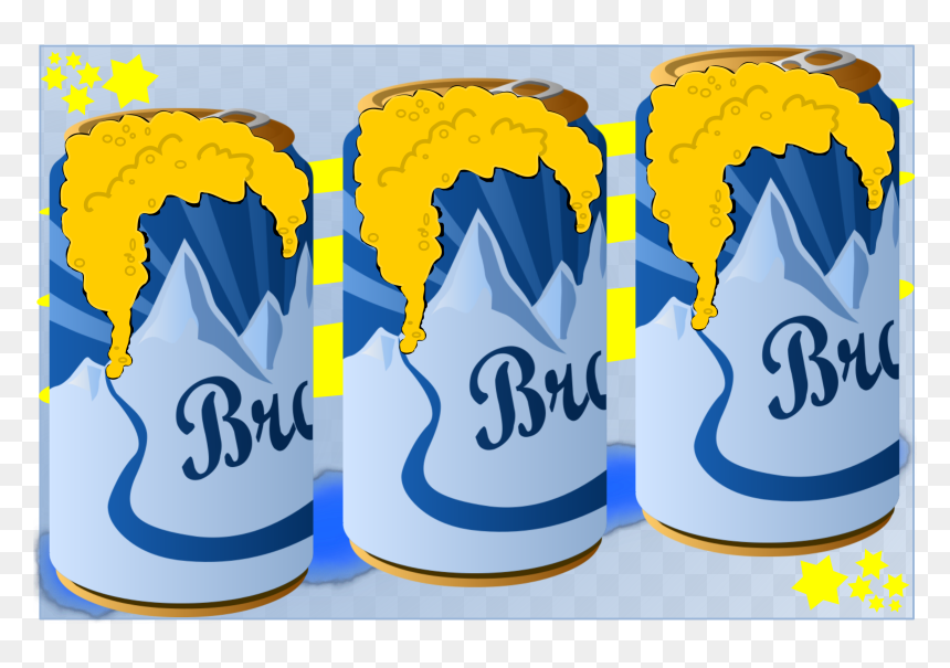 Beer Can Frothing Flag Clip Arts - Illustration, HD Png Download - beer can png