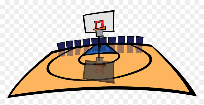 Basketball Court Clip Art, HD Png Download - basketball court png