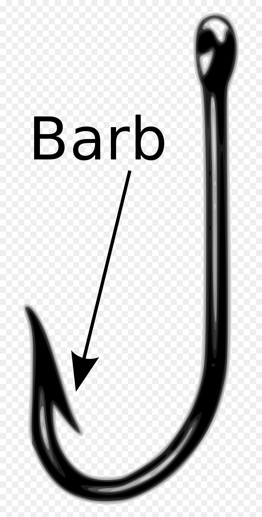 Barb, HD Png Download - fishing hook png