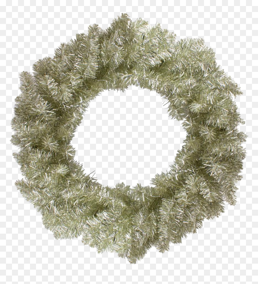 Gold Christmas Wreath Transparent Png - Wreath, Png Download - gold divider png