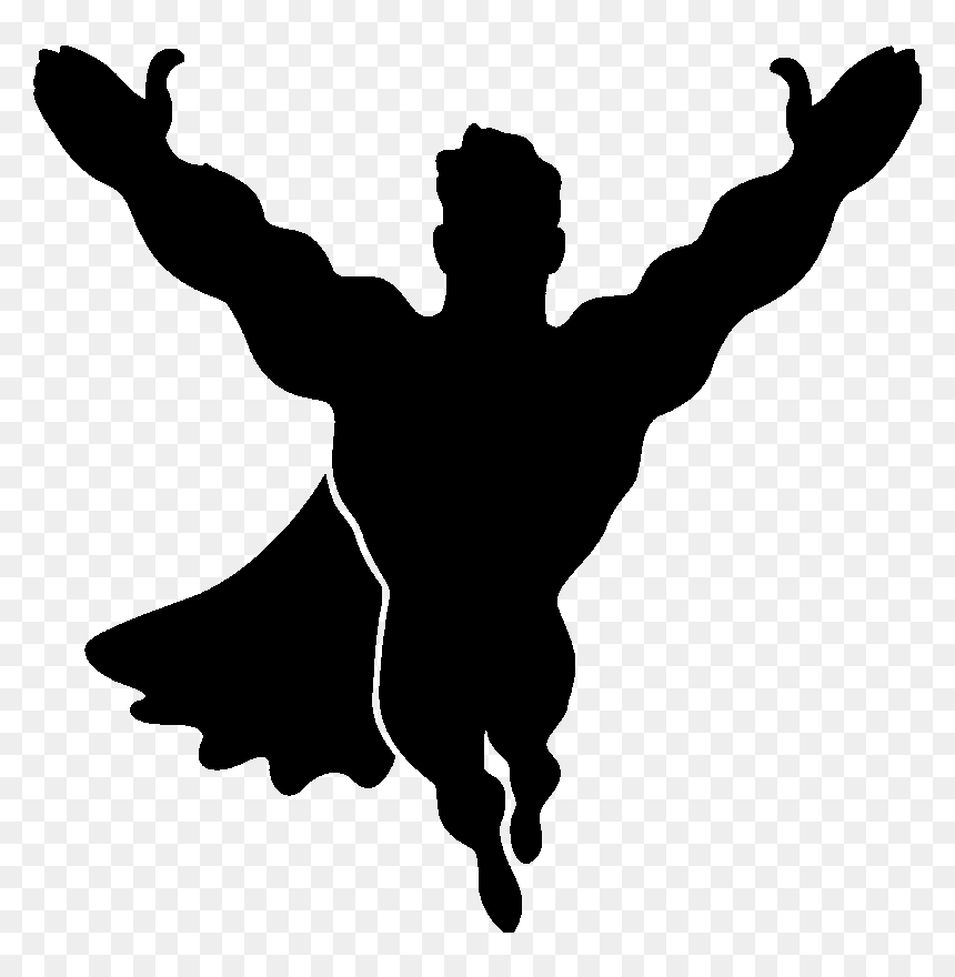 Png Homme Fort, Transparent Png - superhero silhouette png