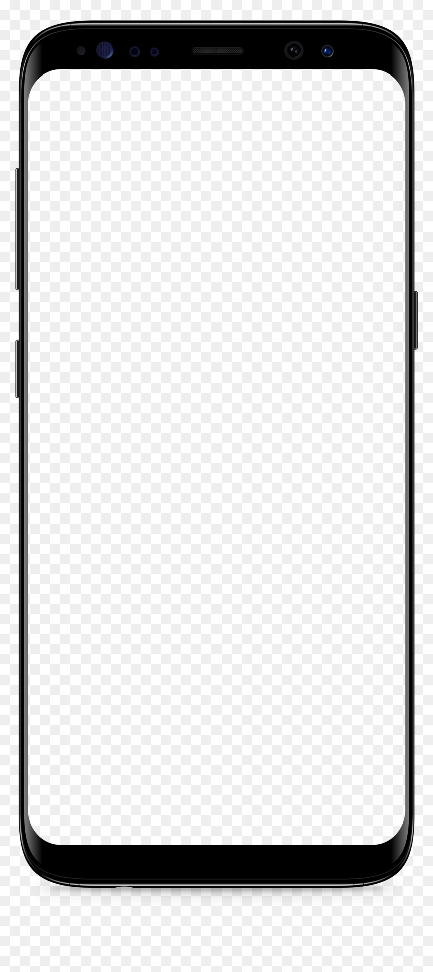 Samsung Galaxy S8 Black Transparent Background - Portable Communications Device, HD Png Download - samsung png