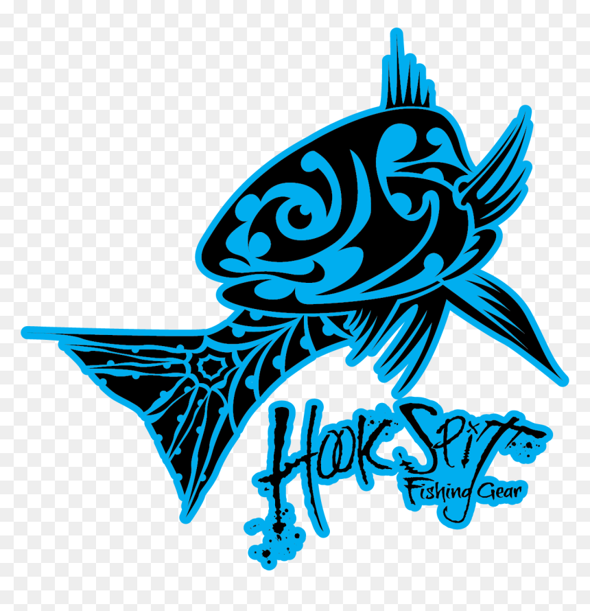 Tribal Fish Blue30 - Fishing, HD Png Download - fishing hook png