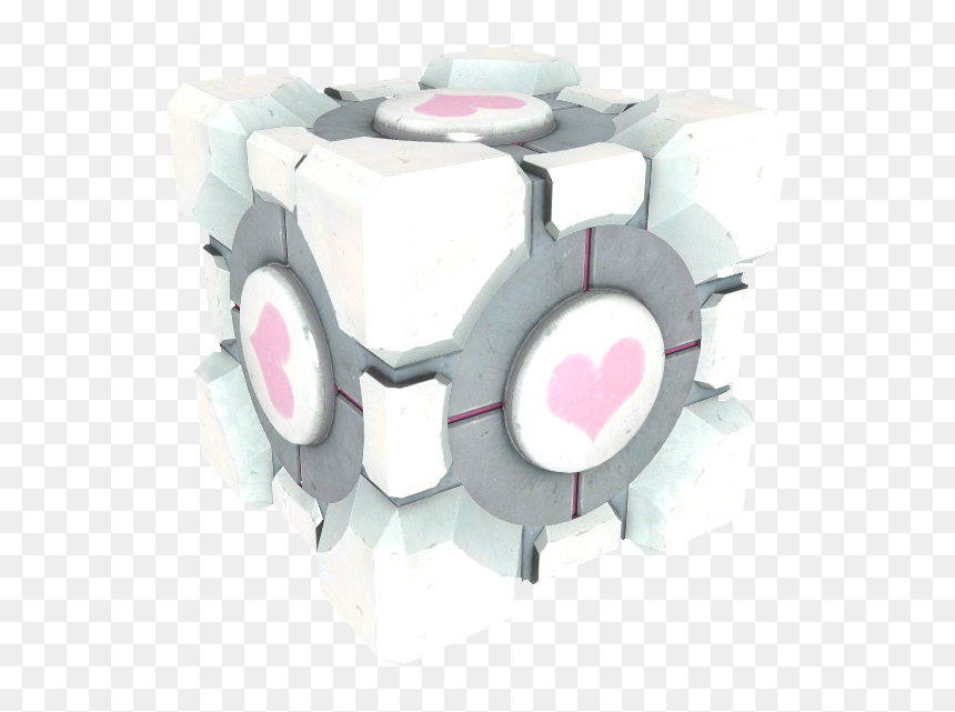 Portal Weighted Storage Cube , Png Download - Weighted Companion Cube, Transparent Png - aperture png