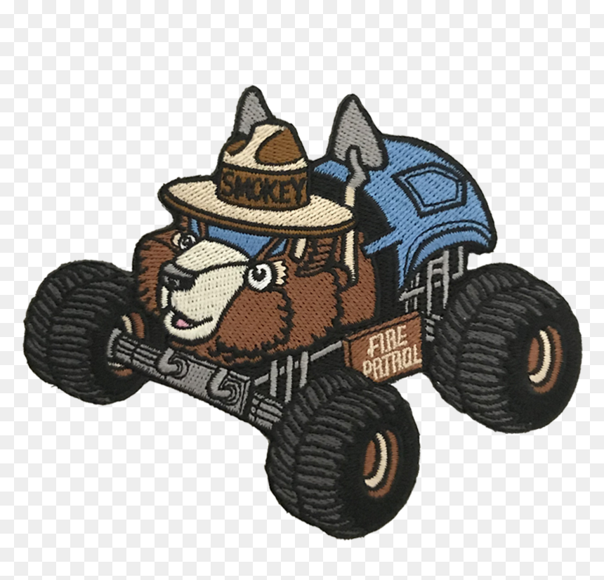 Smokey Bear Monster Truck - Monster Truck, HD Png Download - monster truck png