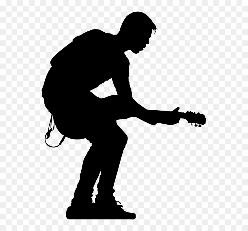 Influencia De La Musica, HD Png Download - guitar silhouette png