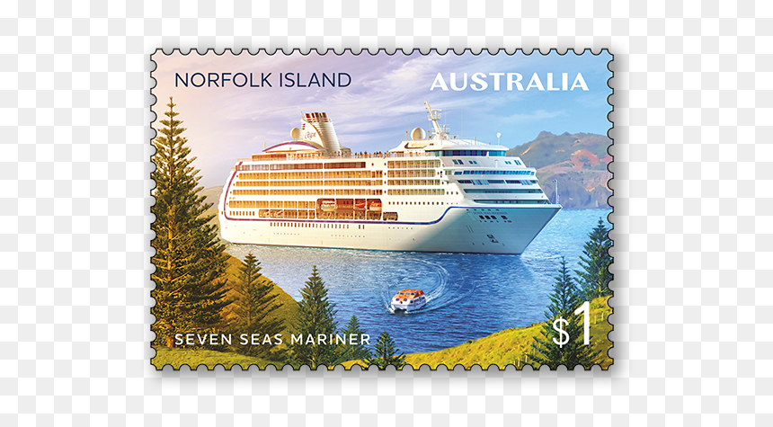 Norfolk Island Stamp 2018, HD Png Download - cruise ship png
