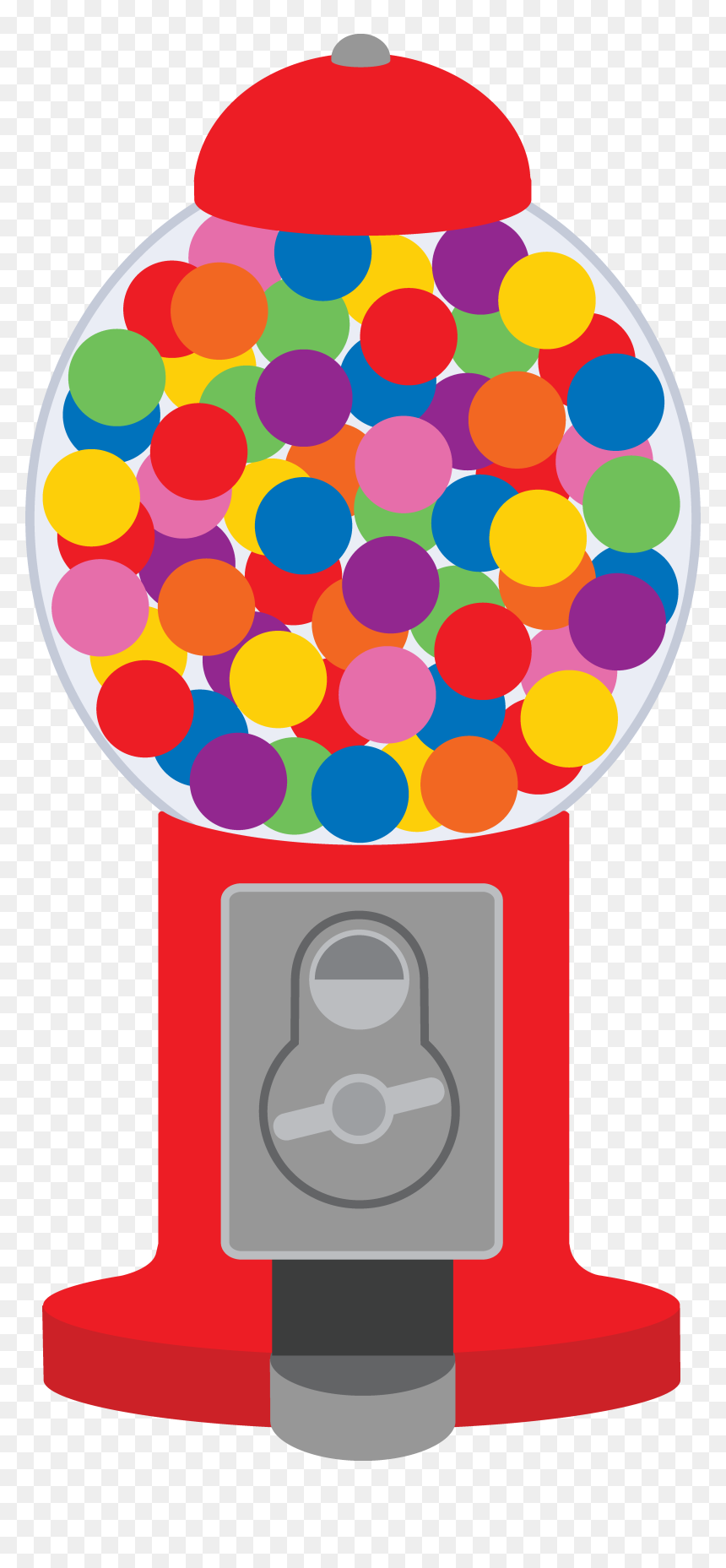 Classic Red Gumball Machine - Gumball Machine Clipart, HD Png Download - gum png
