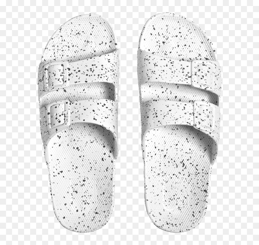 White Splatter - Moses - Freedom Sandals - White Splatter - Skateboard Deck, HD Png Download - white splatter png