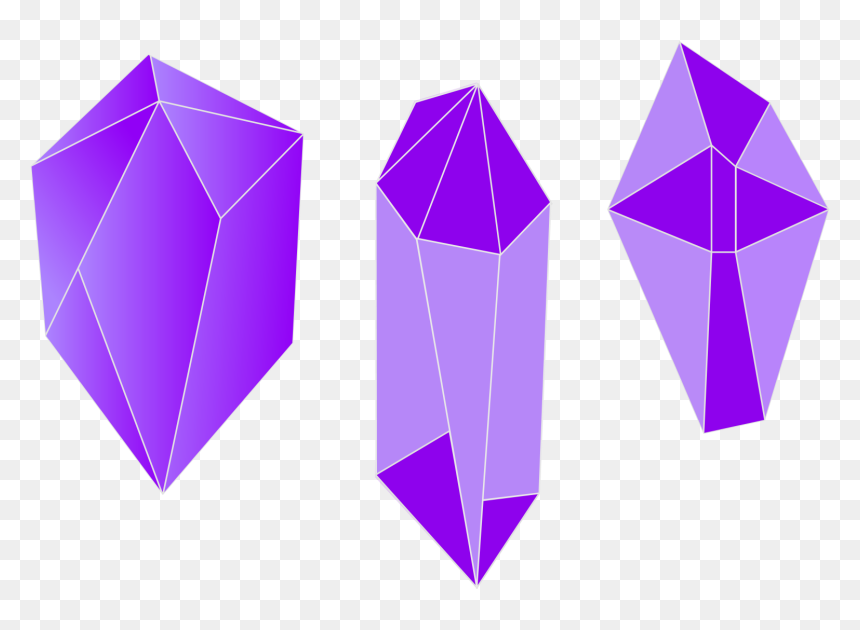 Triangle, HD Png Download - crystals png