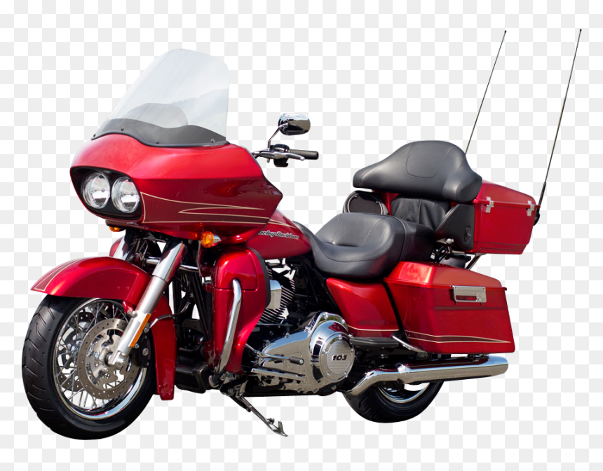 Harley Davidson Red Motorcycle Bike Png Image - Harley Davidson Fltru Road Glide Ultra, Transparent Png - harley davidson png