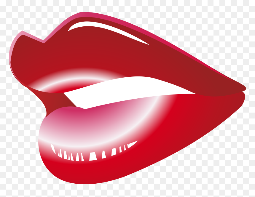 Red Mouth Png Clip Art - Clip Art, Transparent Png - red lips png
