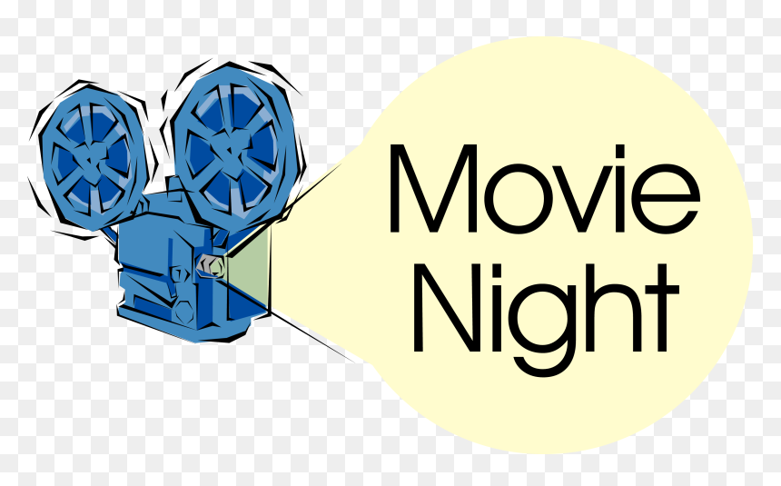 Movie Projector Clip Art, HD Png Download - movie night png