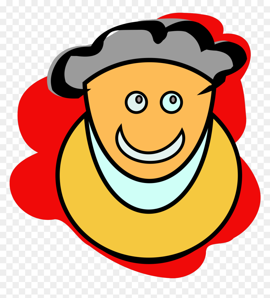 Orang Senyum Svg, HD Png Download - cartoon smile png