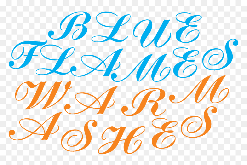 Calligraphy, HD Png Download - blue flames png