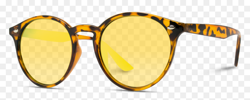 Reflection, HD Png Download - round glasses png