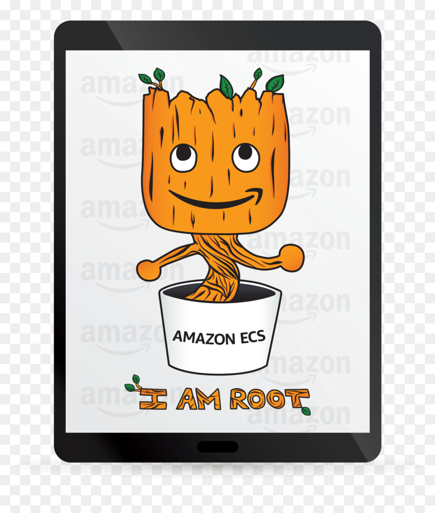Transparent Baby Groot Clip Art - Cartoon, HD Png Download - amazon logo png transparent