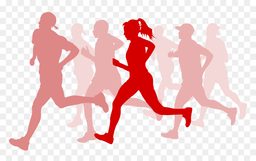 Running People Png, Transparent Png - people running png