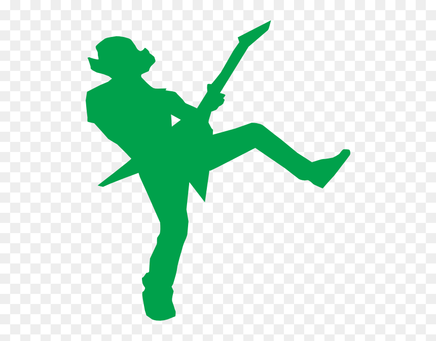 Guitar Hero Clipart, HD Png Download - guitar silhouette png