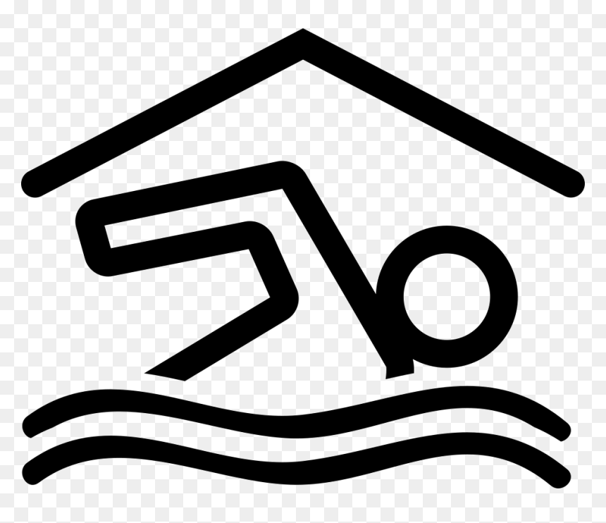Swimmer Swimming In An Interior Covered Swimming Pool - Covered Pool Icon, HD Png Download - swimmer png