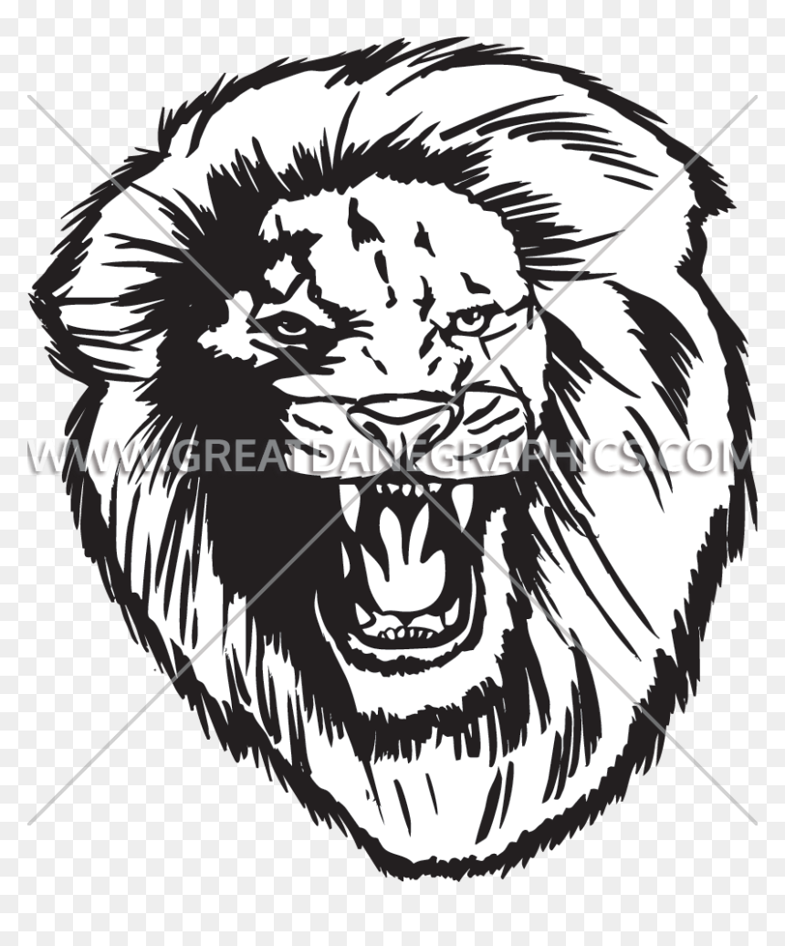 Lion Production Ready Artwork For T Shirt - Roar, HD Png Download - lion roar png
