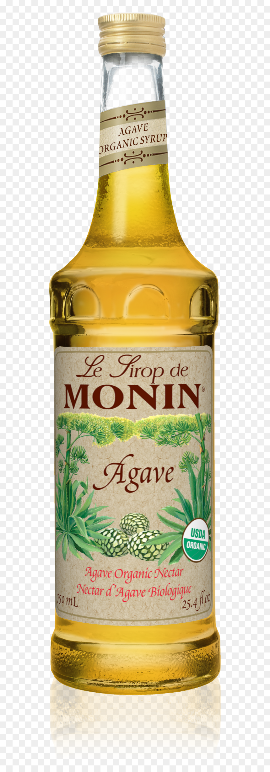 Agave Organic Nectar - Monin Agave Syrup, HD Png Download - agave png