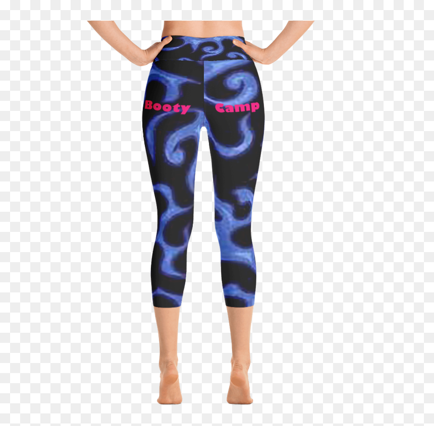 Mockup Back Blue Flame Legging - Space Cat Leggings, HD Png Download - blue flames png