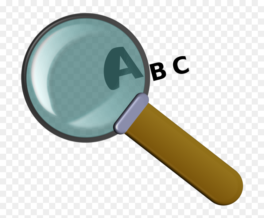 Hardware,tool,magnifying Glass - Magnifying Glass With Letter, HD Png Download - magnifying glass.png