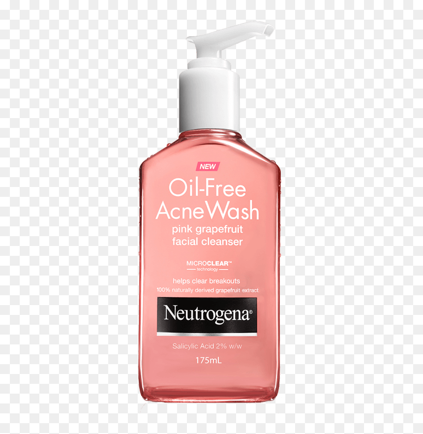 Neutrogena® Oil-free Pink Grapefruit Cleanser 175ml - Neutrogena Acne Wash Ad, HD Png Download - grapefruit png
