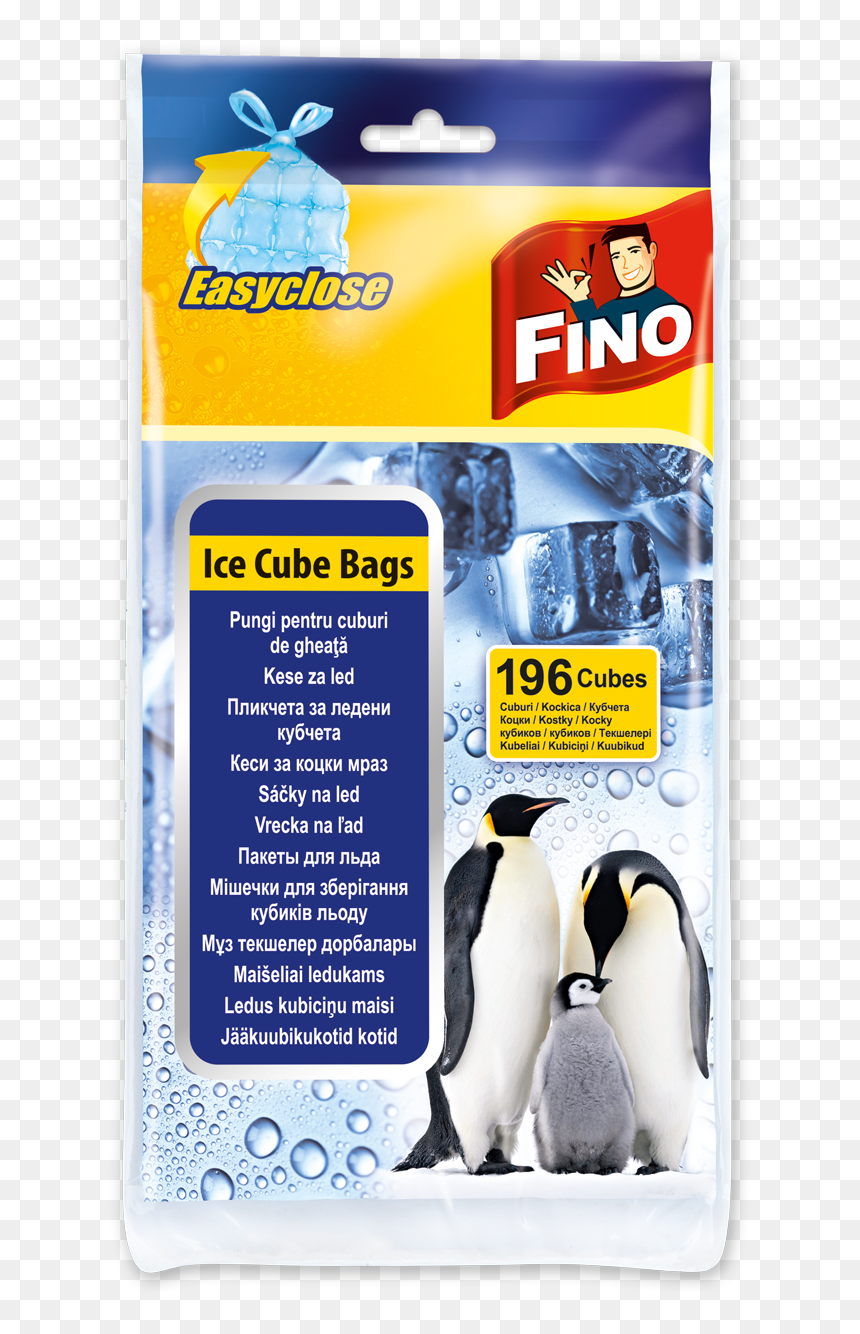 98100 Fino Sce Ice Bags Tied - Fino Sáčky Na Lad, HD Png Download - ice cubes png