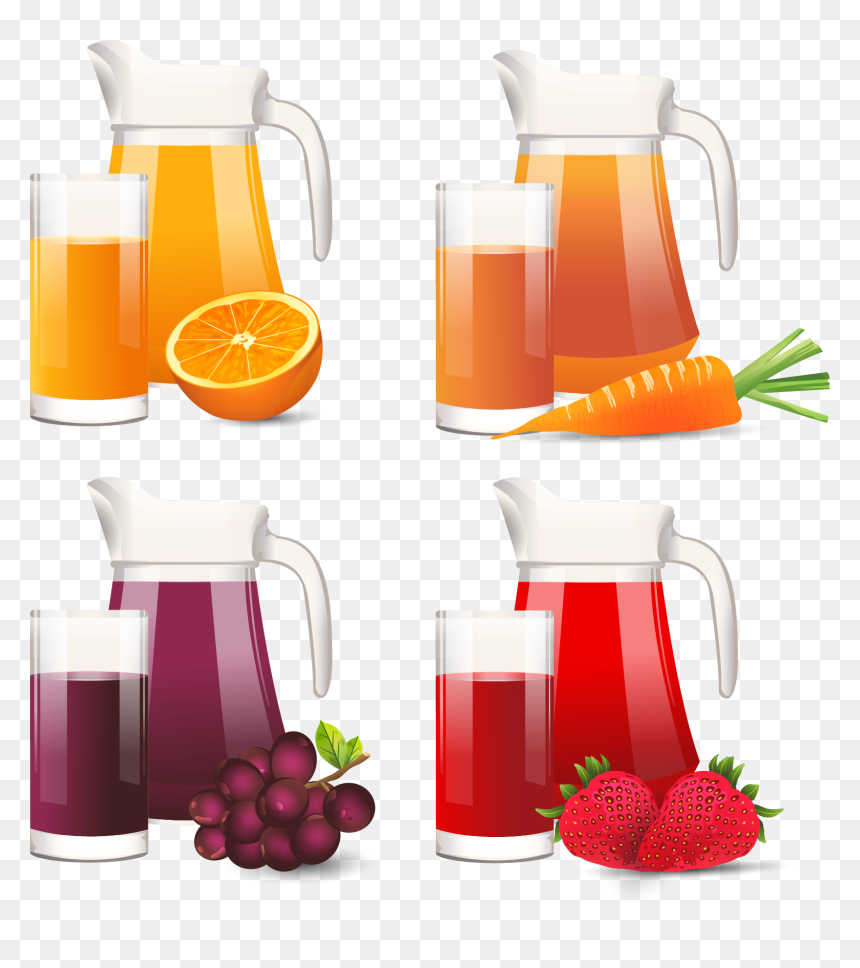 Juice Clipart Jug - Orange Juice Grape Juice, HD Png Download - juice png