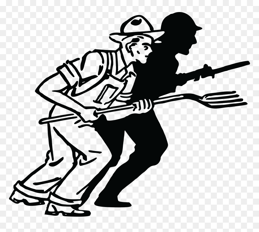 Soldiers Cross Clipart Vector Transparent Stock Soldiers - Farmer Soldier, HD Png Download - guitar silhouette png