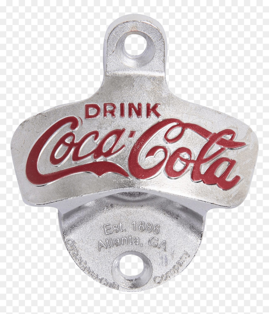 Coca Cola Wall Mount Bottle Opener Clip Arts - Coca-cola, HD Png Download - coca cola bottle png