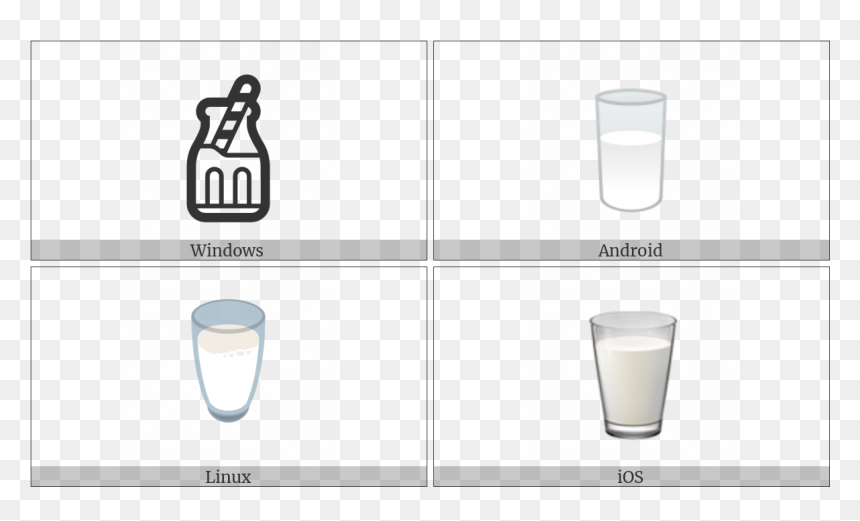 Glass Of Milk On Various Operating Systems - Pint Glass, HD Png Download - glass of milk png