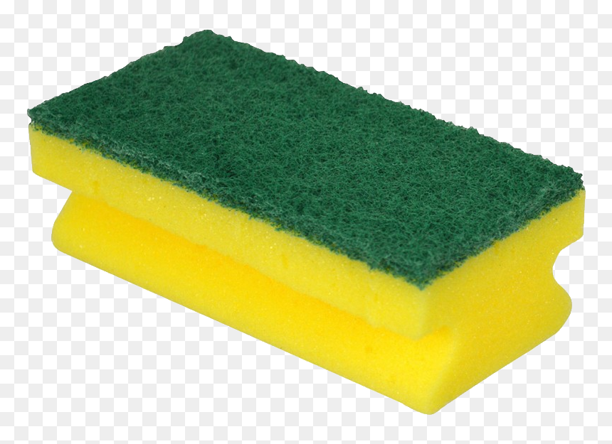 Washing Sponge Png - Yellow And Green Sponge, Transparent Png - sponge png