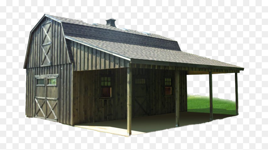 Farm House Barn Png Image Hd - Adding Lean To To Barn, Transparent Png - barn png