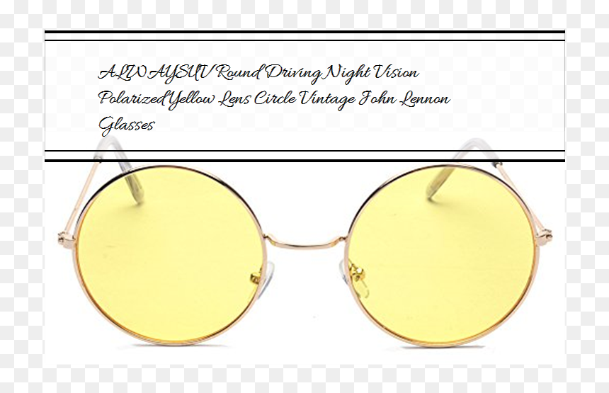 Transparent John Lennon Glasses Png - Circle, Png Download - round glasses png