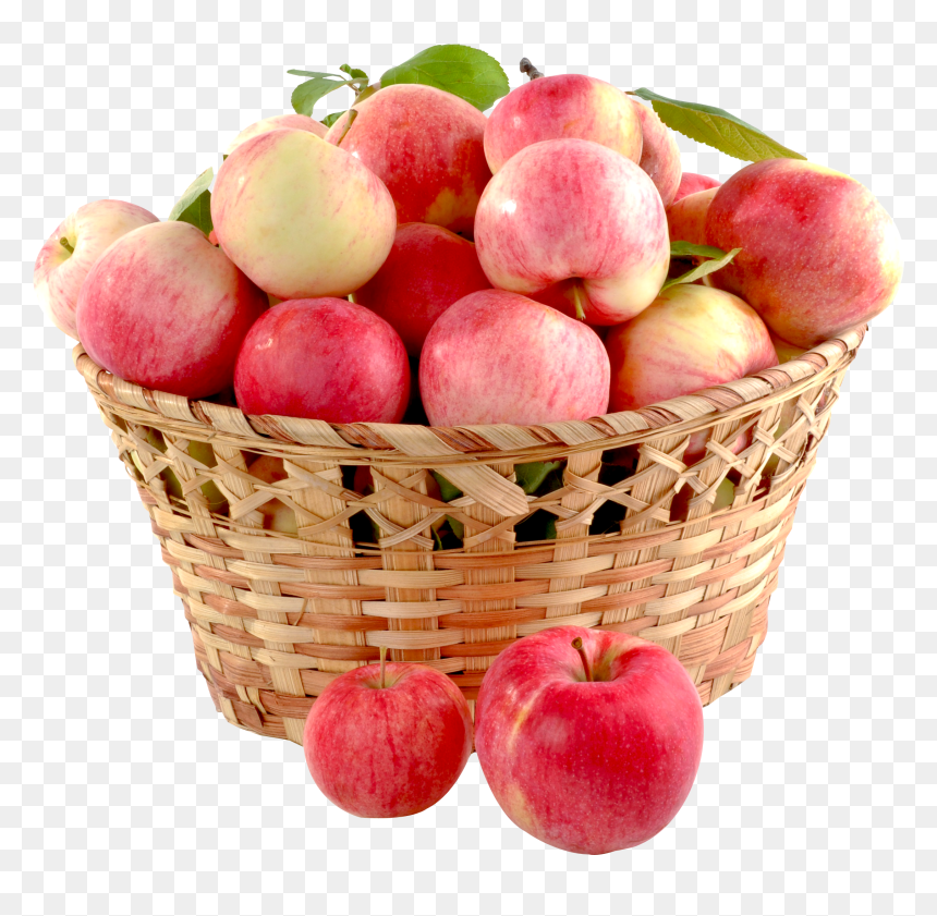 Basket Of Apples Transparent Background, HD Png Download - basket png